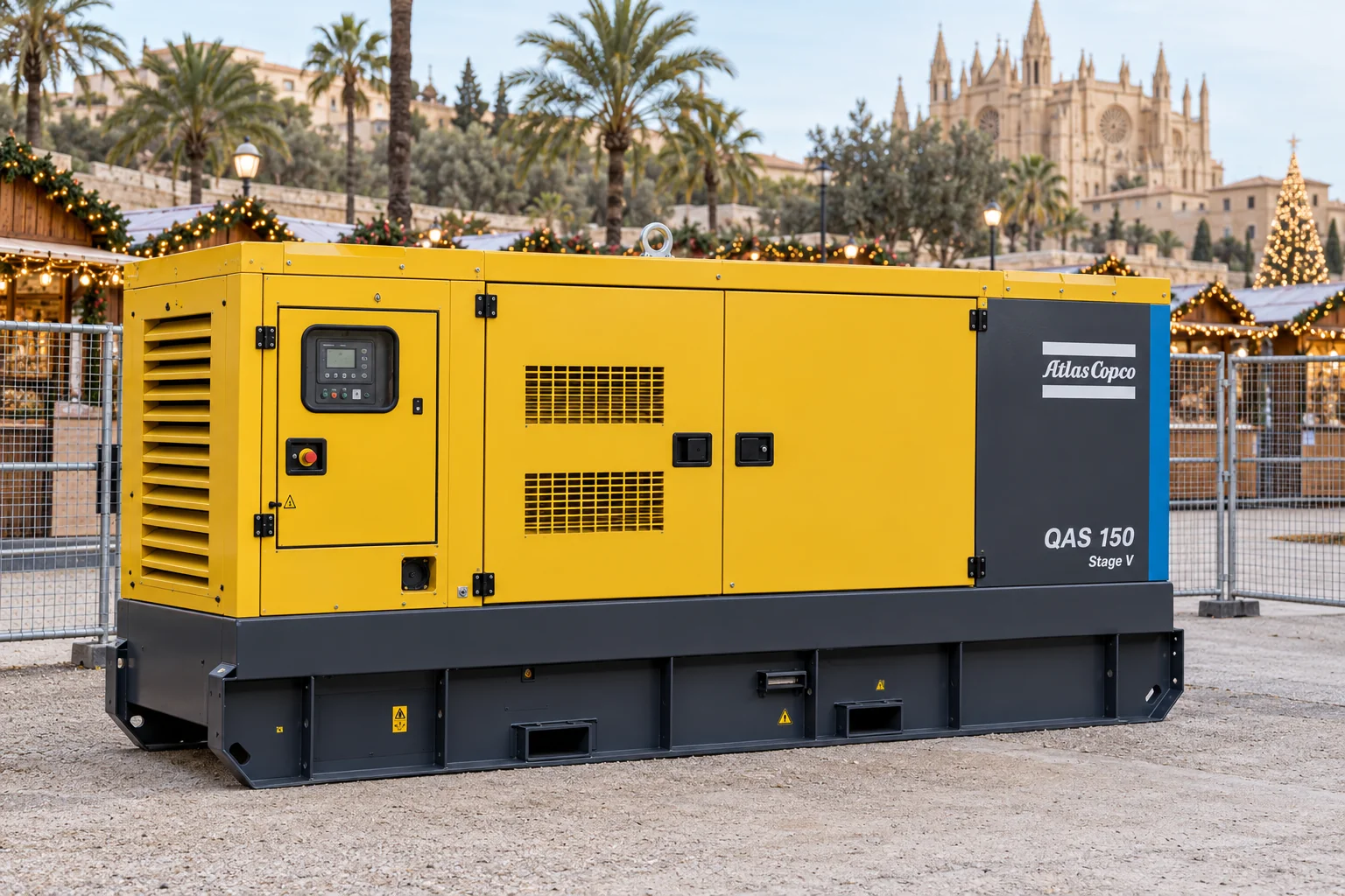 Atlas Copco QAS 150 – Dieselgenerator 150 kVA – im Eventeinsatz
