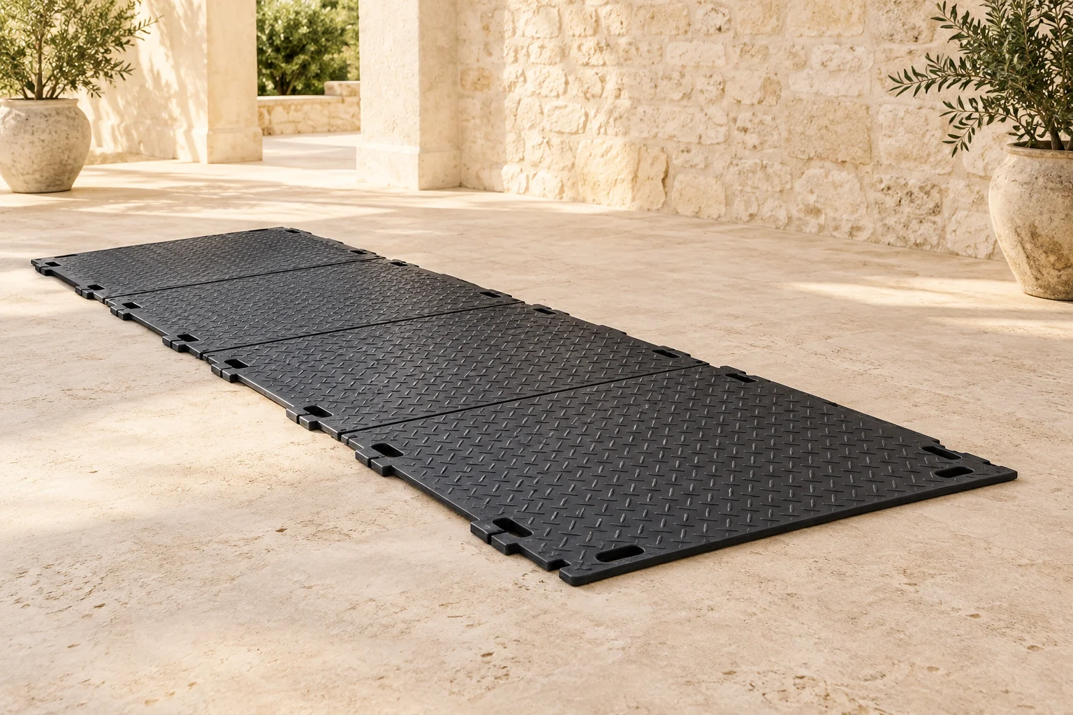 Paths, Ground Protection and Waste Stations for Events on Mallorca