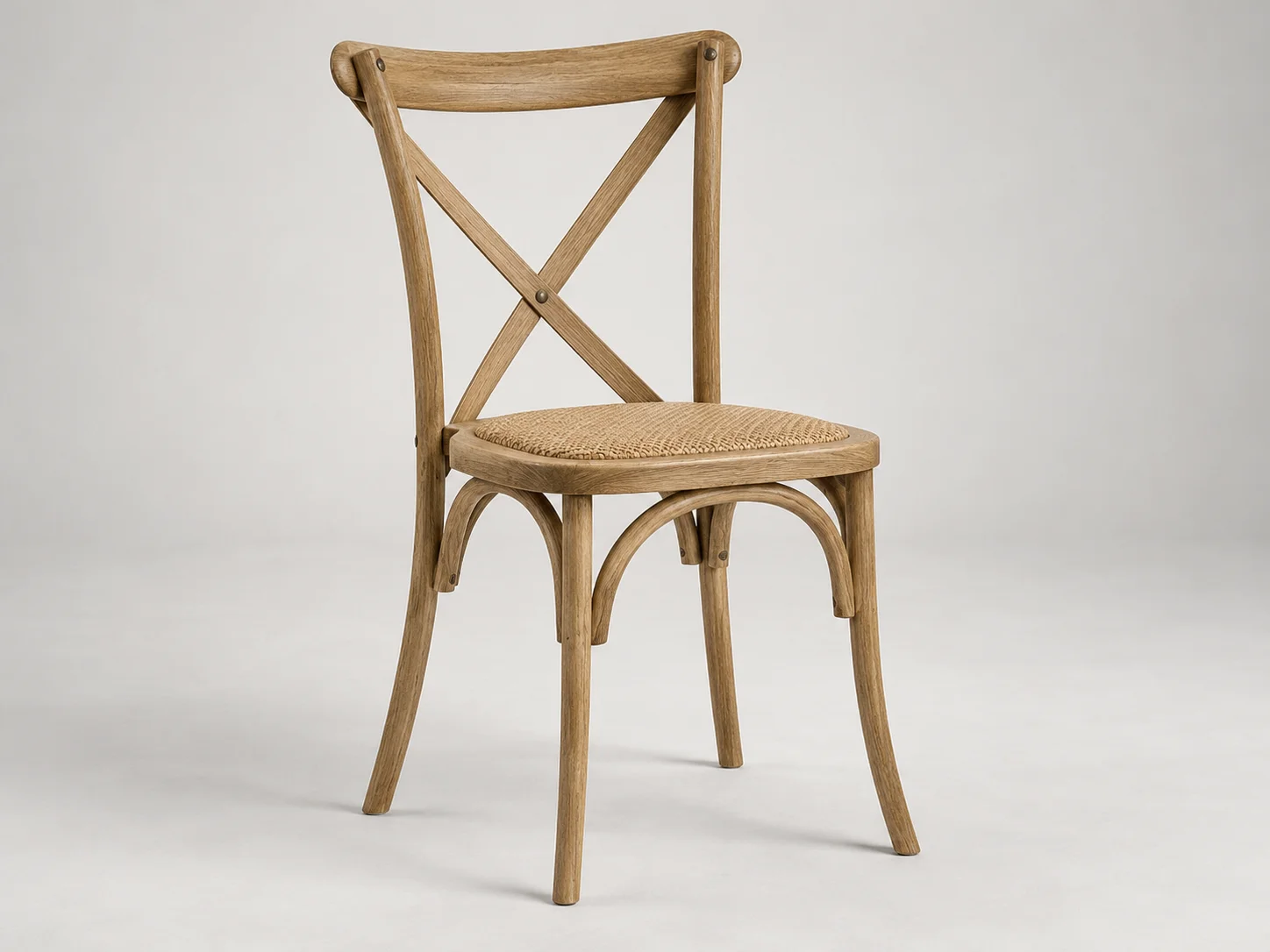 Natural Crossback Chair hire on Mallorca