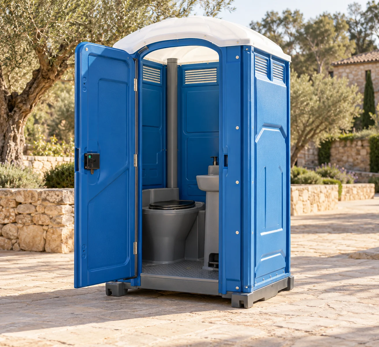 DIXI® PLUS WASH – WC con lavabo – im Eventeinsatz