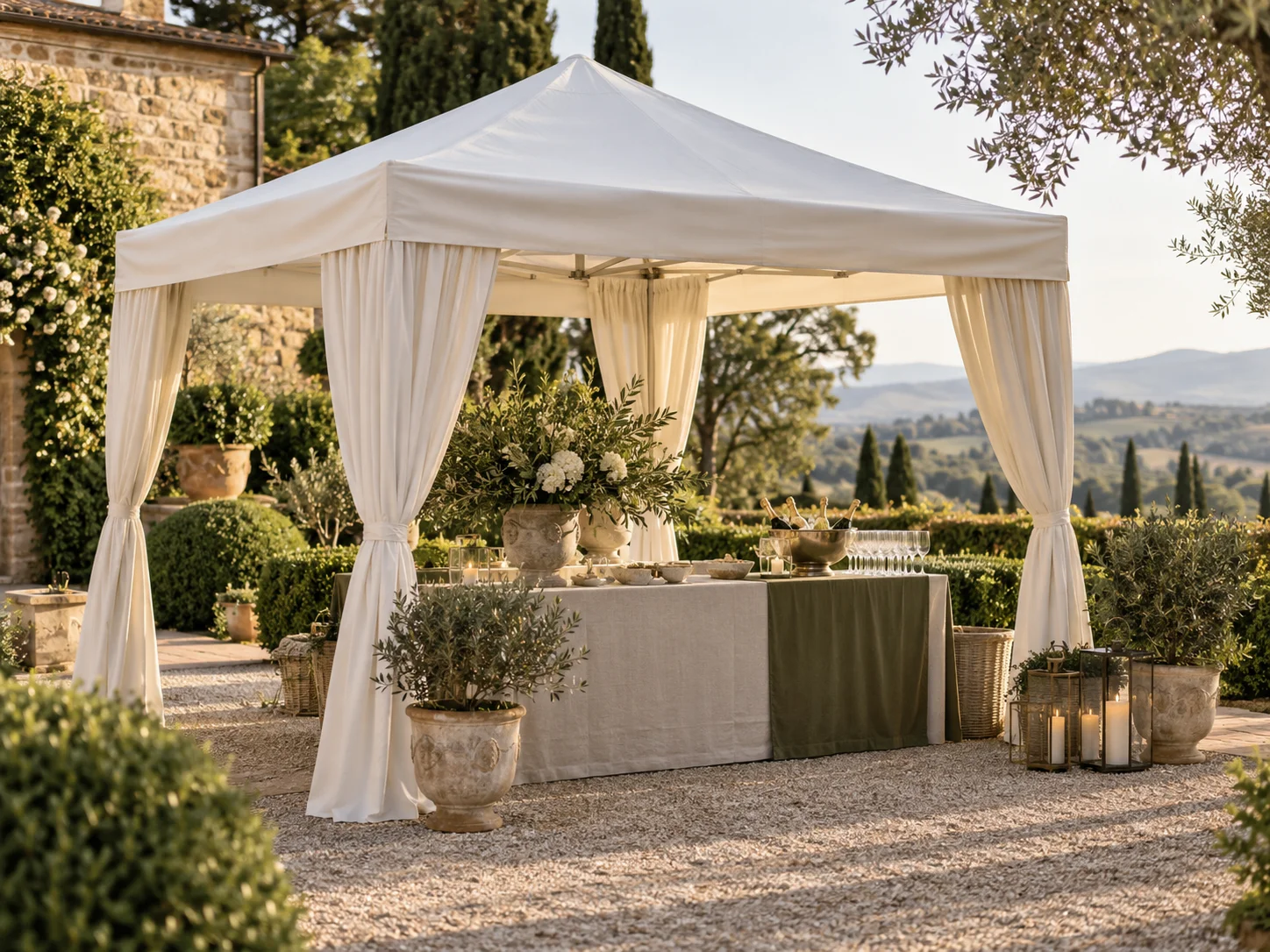 Gazebo pieghevole 3 × 3 m – im Eventeinsatz