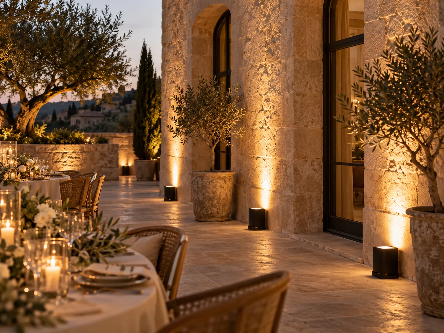 Faretto LED uplight Ambient – im Eventeinsatz